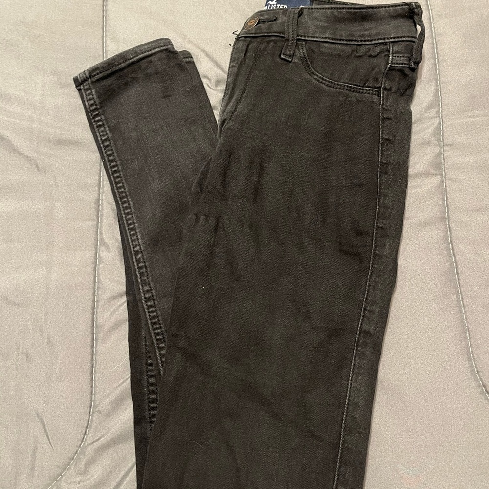 black hollister high-rise jean legging advanced stretch